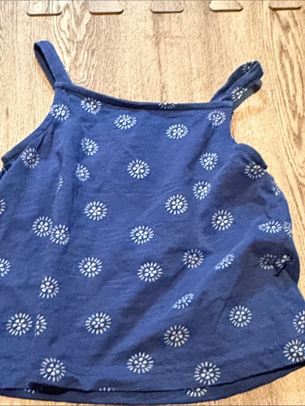 Carter's Blue Tank Top with White Sunburst Print